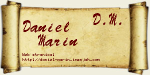 Daniel Marin vizit kartica
